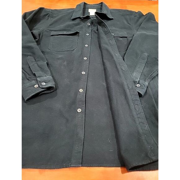 LL Bean Shirt Mens Large Tall Blue Flannel Traditional Fit Shacket Outdoor - Picture 7 of 12